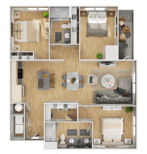 a floor plan of a house